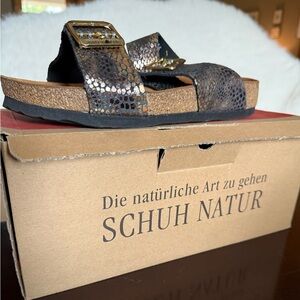 Haflinger Bronze Leather Sandals